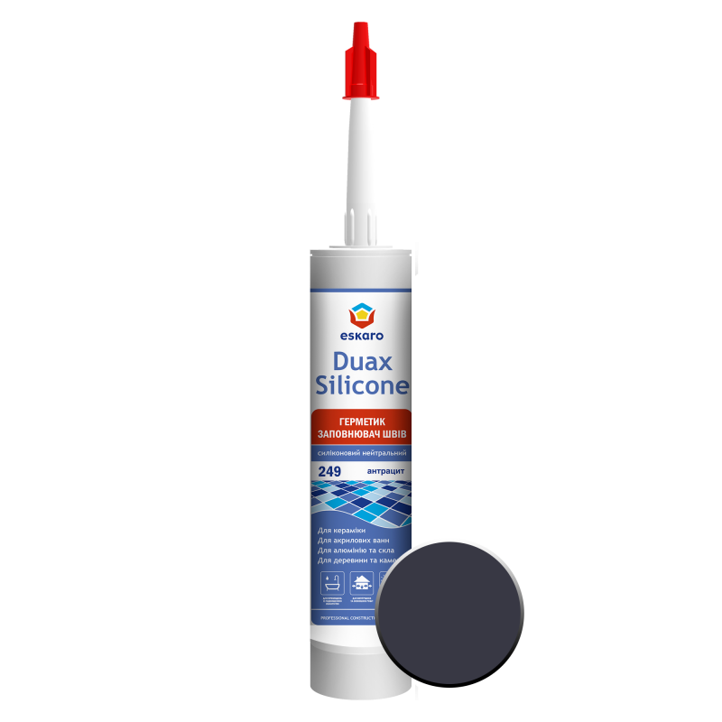 Герметик Eskaro Duax Silicone №249 (антрацит) 300 ml