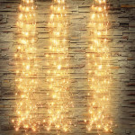 Новогодняя светодиодная гирлянда Конский хвост 10 линий 2 м цвет теплый белый