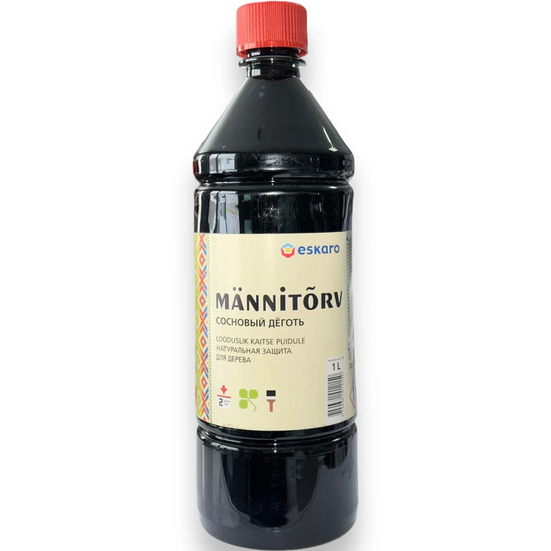 Сосновий дьоготь Eskaro Mannitorv для захисту деревини 1 л