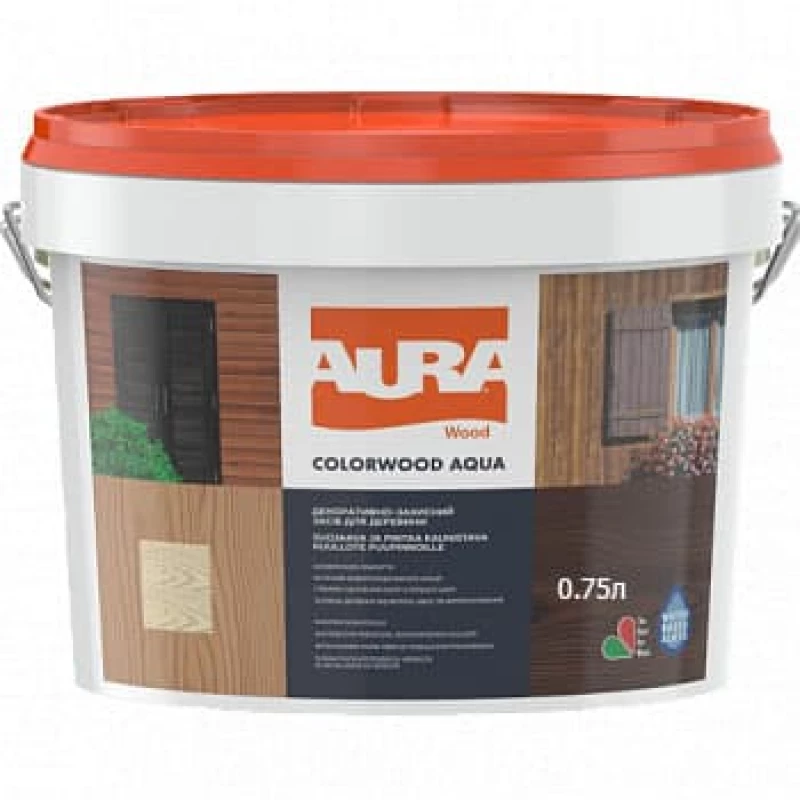 Лазурь Aura ColorWood Aqua полумат бесцветный 0.75 л