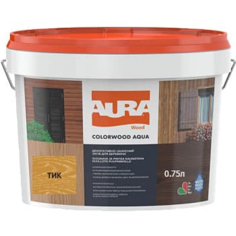 Лазурь Aura ColorWood Aqua полумат тик 0.75 л
