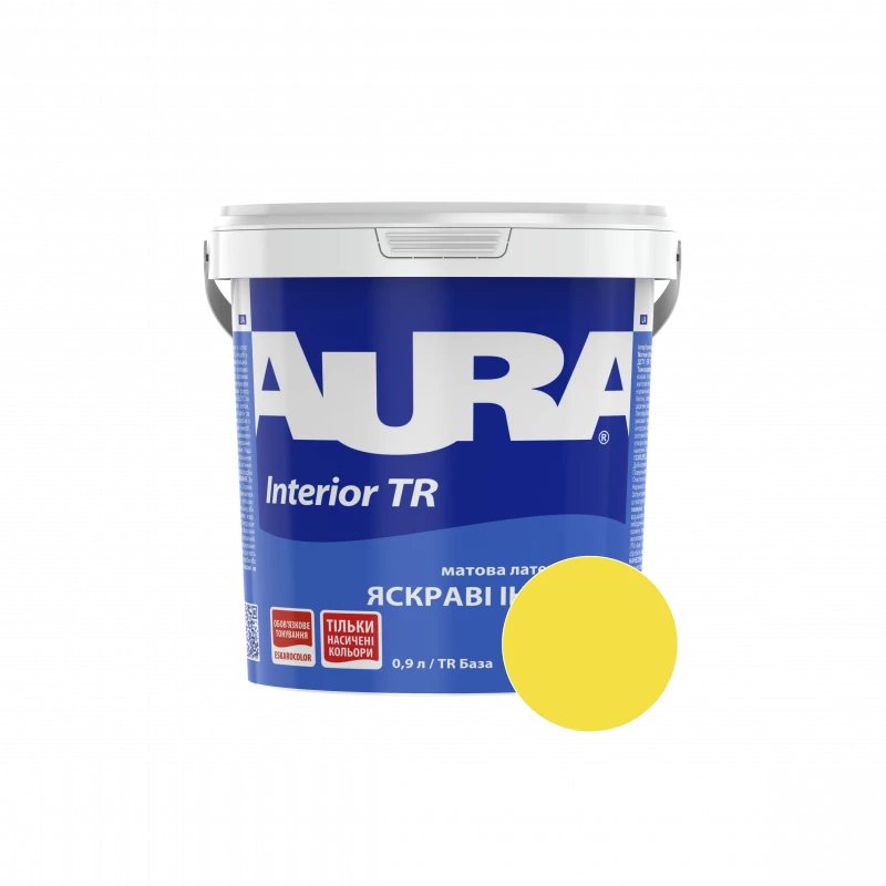 Фарба інтер'єрна Aura Interior TR NCS 0060-G90Y (світло-лимонний) матова 0,9 л (1,13 кг)