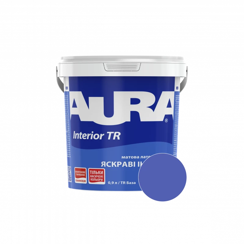Фарба інтер'єрна Aura Interior TR NCS 2070-R70B (індиговий) матова 0,9 л (1,13 кг)
