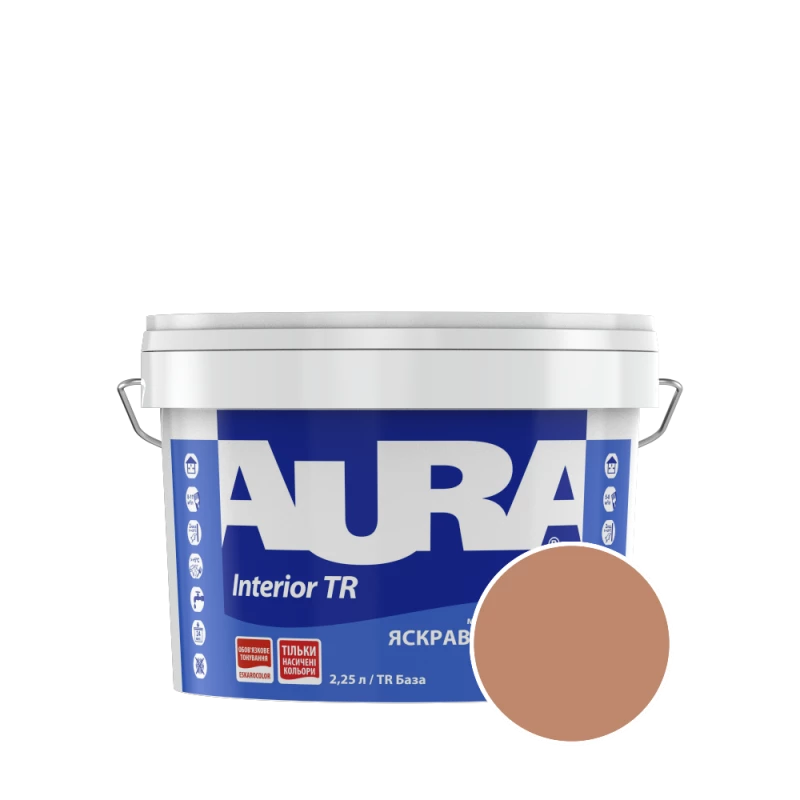 Краска интерьерная Aura Interior TR NCS 3030-Y50R (медово-янтарный) матовая 2,25 л (2,72 кг)