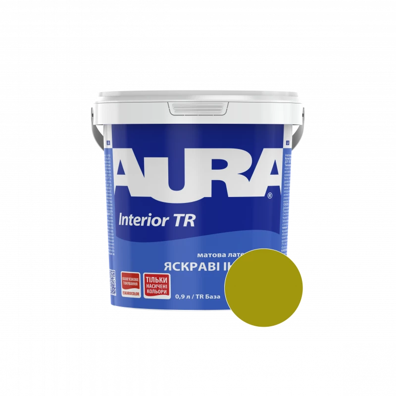 Фарба інтер'єрна Aura Interior TR RAL 095 60 70 (гірчичний) матова 0,9 л (1,13 кг)