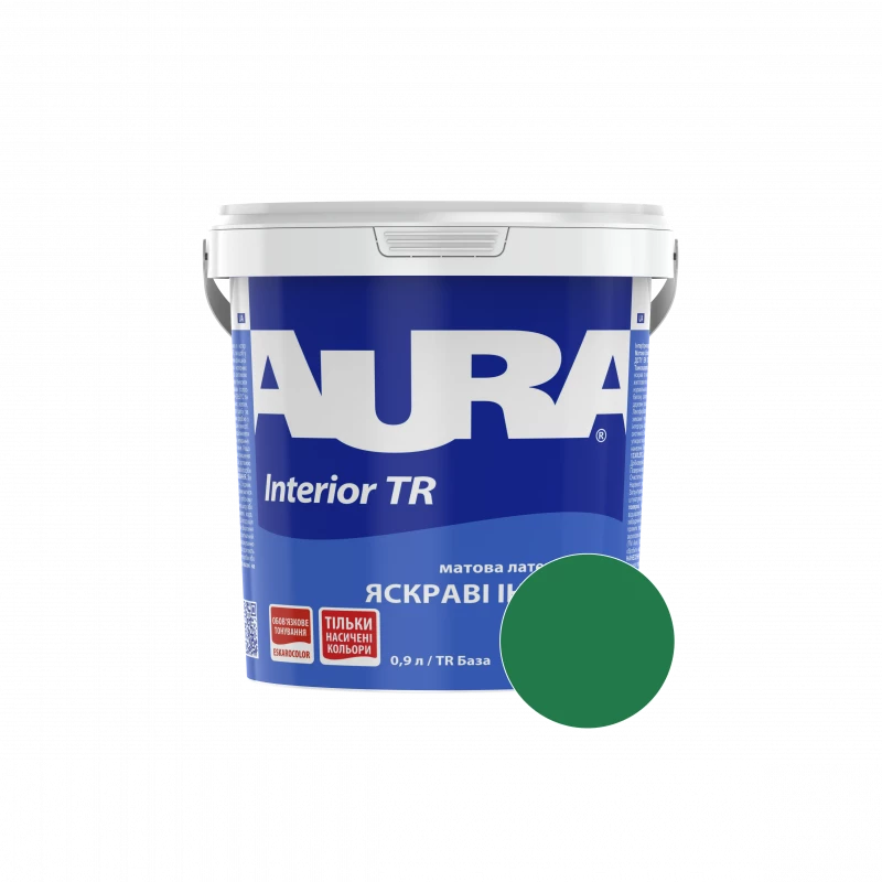 Фарба інтер'єрна Aura Interior TR RAL 160 40 55 (хвойний) матова 0,9 л (1,13 кг)
