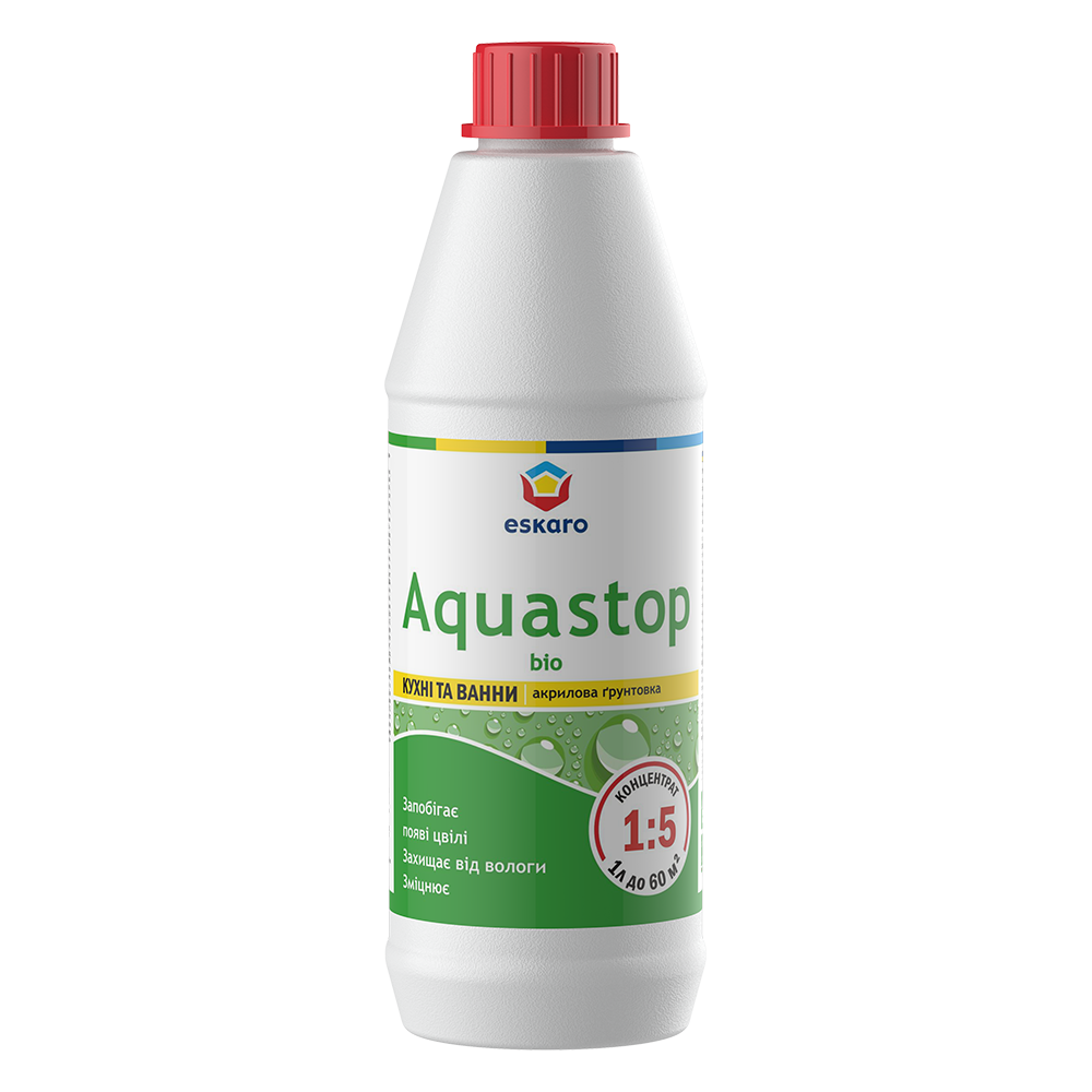 Eskaro Aquastop Bio — грунтовка против плесени для влажных помещений